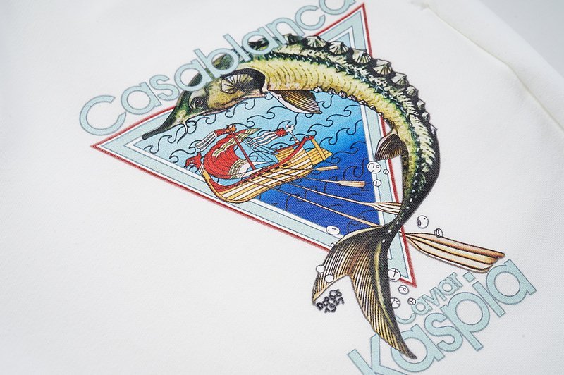 Штаны Casablanca Laces Fish Ships Sea "White" фото № 5