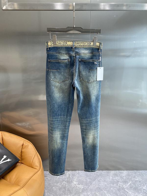 Джинсы Christian Dior Blue Logo On Strap "Blue" фото № 6
