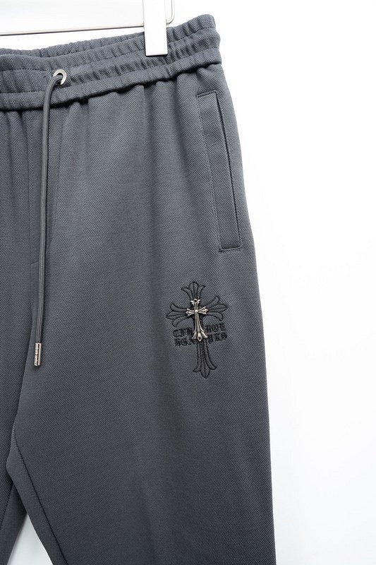 Штаны Chrome Hearts Elastic Waistband Laces Metal Cross "Gray" фото № 2