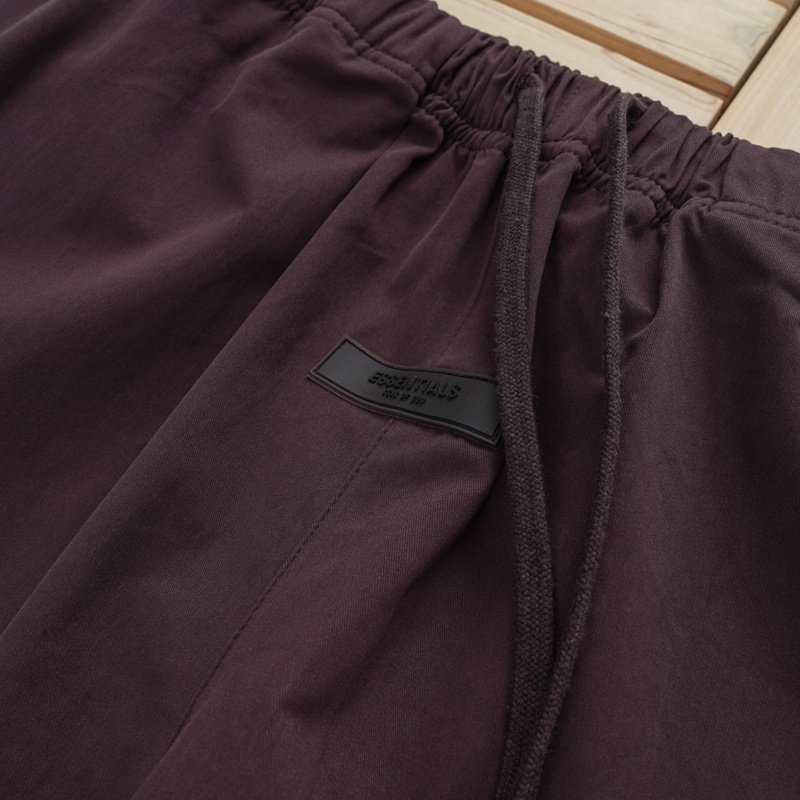 Штаны Fear Of God With Black Patch "Vinous" фото № 5