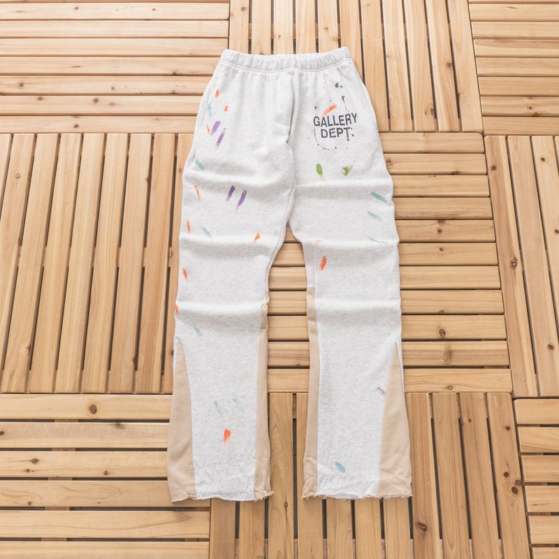 Штаны Gallery Dept Raw Edges Of Legs And Colorful Dots "Gray" фото № 4