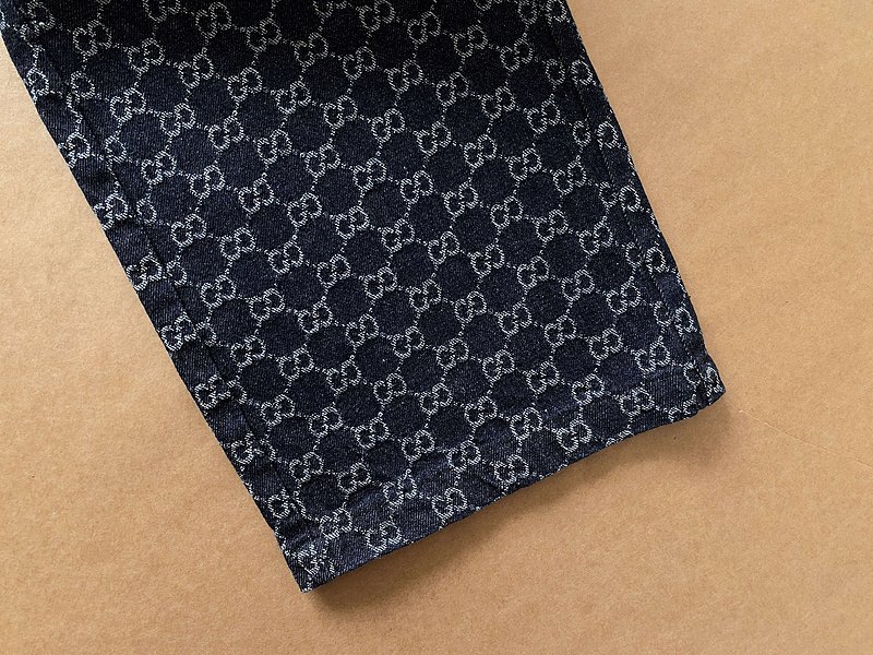 Штаны Gucci Monogamous Print "Blue/Black" фото № 7