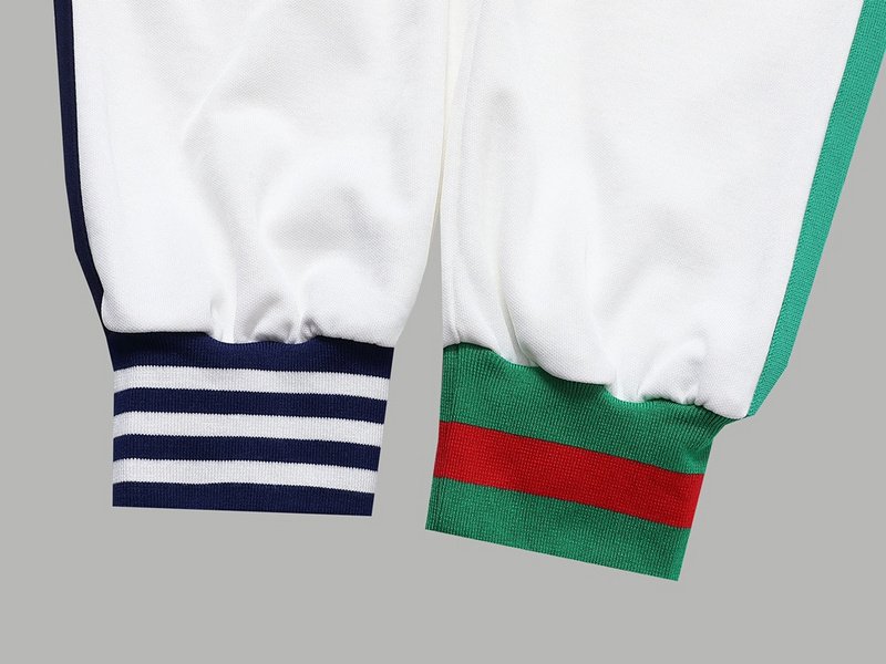 Штаны Gucci X Adidas Different Halves "White" фото № 2