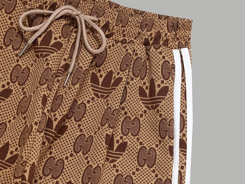 Штаны Gucci X Adidas Sporty Style "Brown" фото № 4