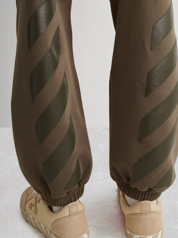 Штаны Off White With Stripes "Brown" фото № 3