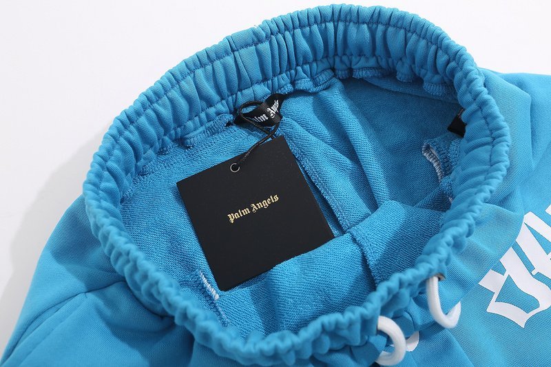 Штаны Palm Angels With Branded Shoelaces "Blue" фото № 8