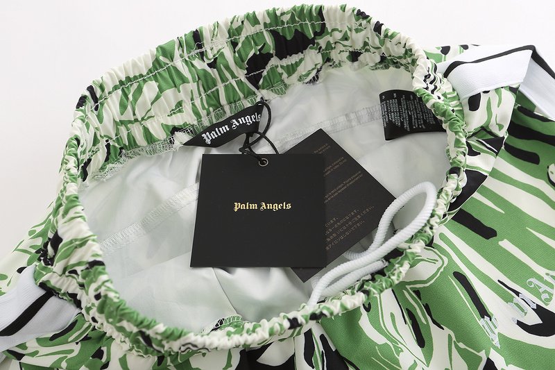 Штаны Palm Anges Lily Print - Straight "Green/White" фото № 6