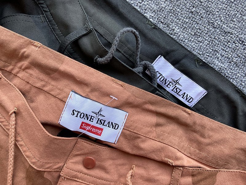 Штаны Stone Island Camouflage "Peach" фото № 4