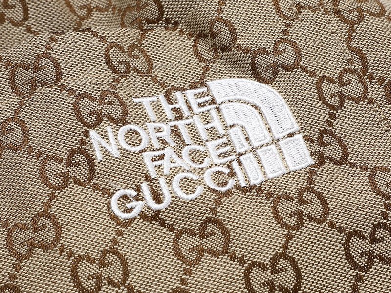 Штаны The North Face X Gucci With Logo Print Of The Letter G "Brown" фото № 2