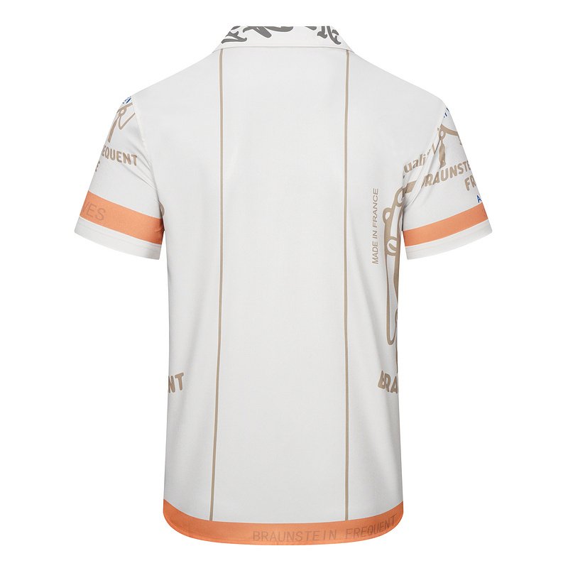 Рубашка Amiri Men Print And Edge Stripe Ornament "White" фото № 2