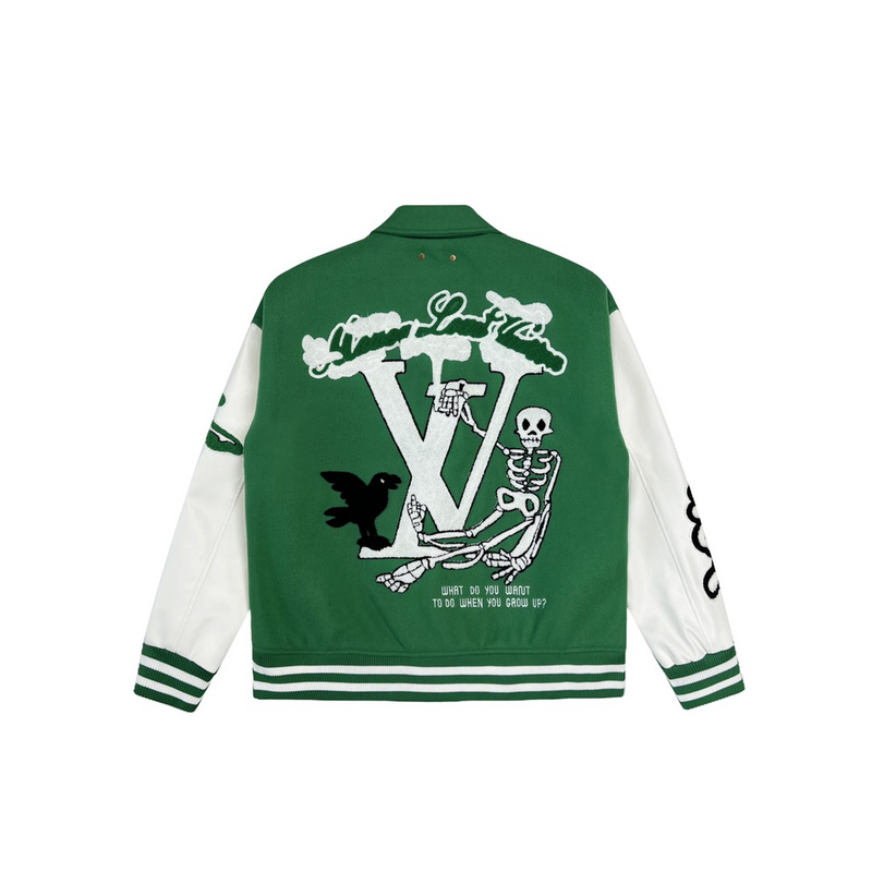 Бомбер Louis Vuitton Skeleton On The Logo "Green" фото № 4