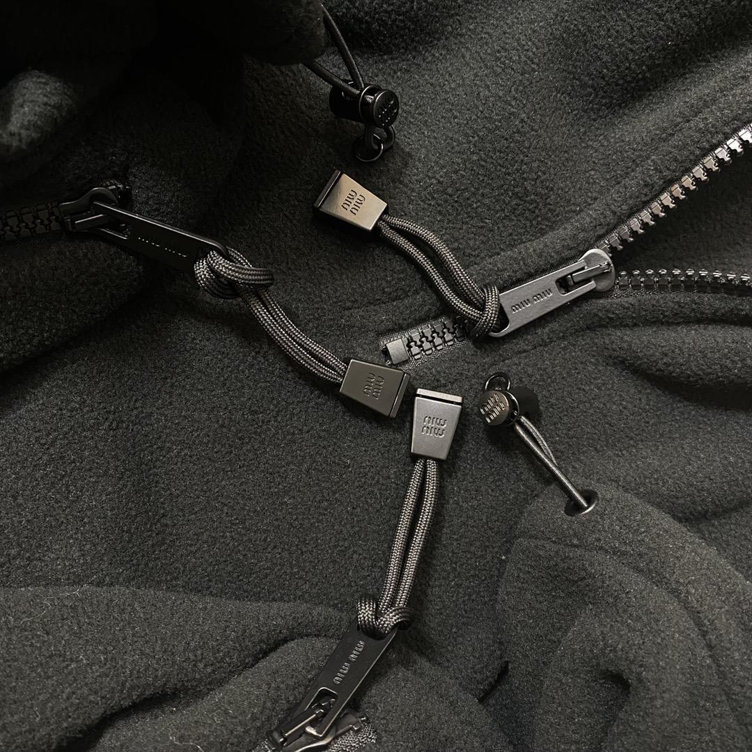 Куртка-бомбер Miu Miu Frontside Small White Logo Miu Miu "Black" фото № 3