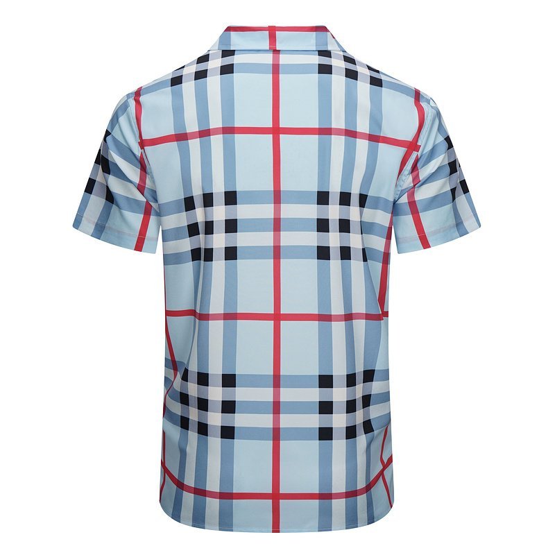 Рубашка Burberry Large Check Print "Blue" фото № 2