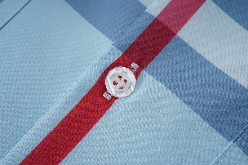 Рубашка Burberry Large Check Print "Blue" фото № 4