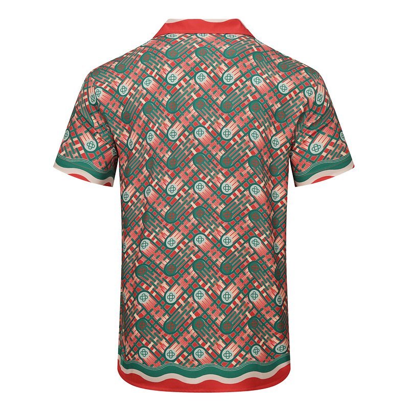 Рубашка Casablanca Orbit Print And Waves Edge Decoration "Red" фото № 2