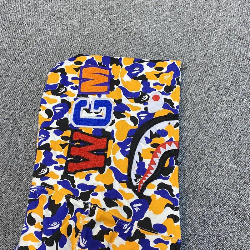 Худи A Bathing Ape Spotted With Hood ZIP "Orange/Blue" фото № 2