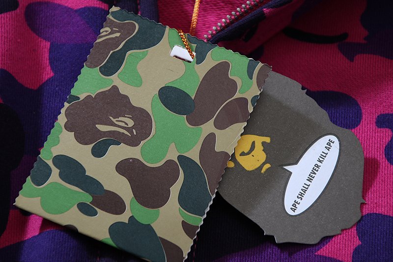 Худи A Bathing Ape Hopelessness - ZIP "Pink" фото № 8
