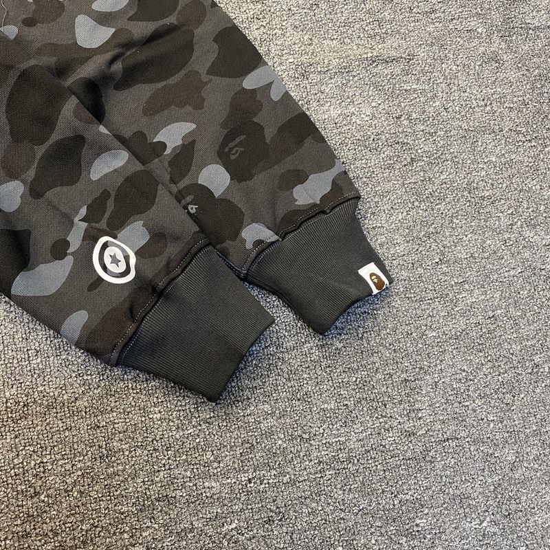 Худи A Bathing Ape Hood Mask ZIP "Gray" фото № 4