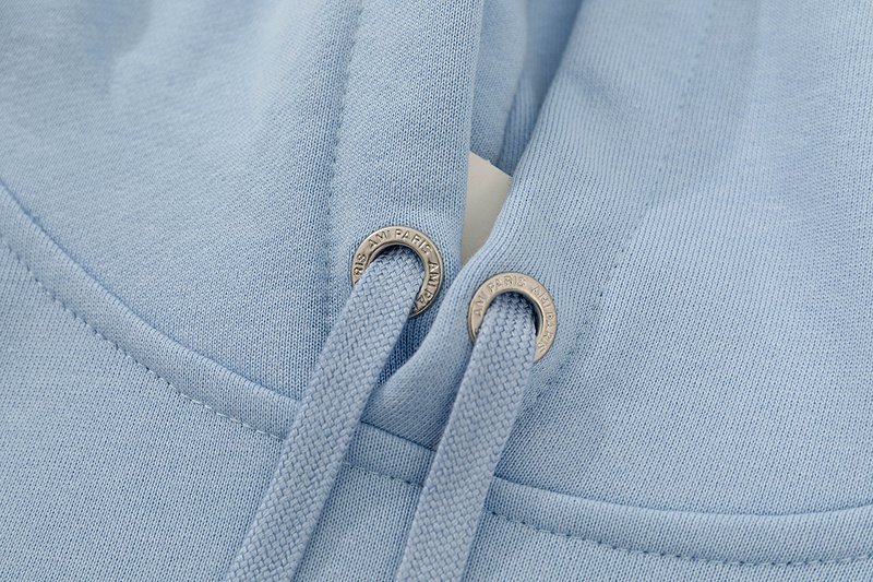 Худи Amiri Logo - Fusion Of Letters And Hearts "Blue" фото № 4