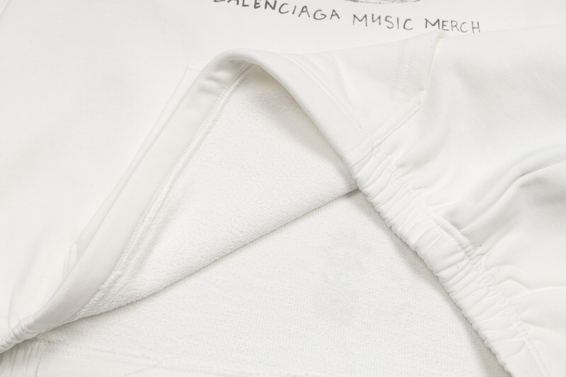 Худи Balenciaga Music Merch "White" фото № 4
