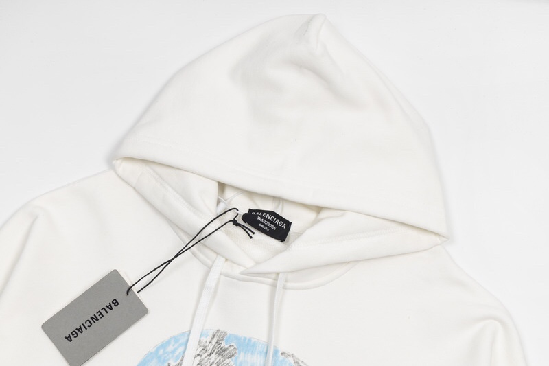 Худи Balenciaga Music Merch "White" фото № 5
