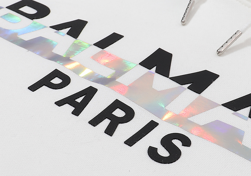 Худи Balmain Reflective Print "White" фото № 3