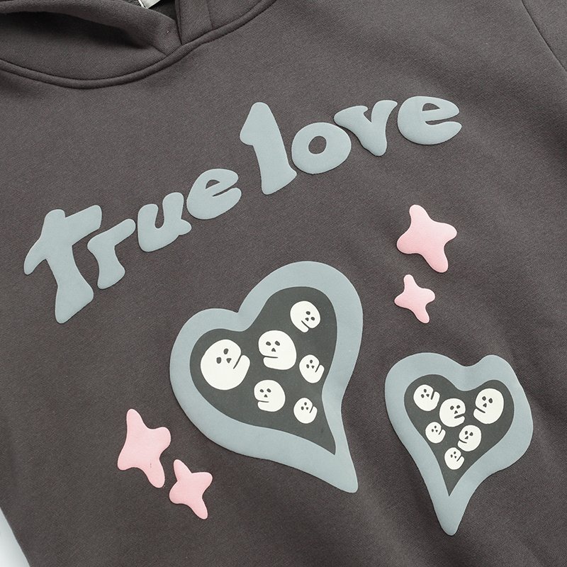 Худи Broken Planet True Love "Gray/Brown" фото № 6