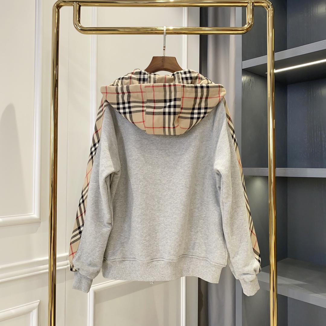 Худи Burberry Frontside Dark Gray Logo BT Checked "Gray" фото № 7