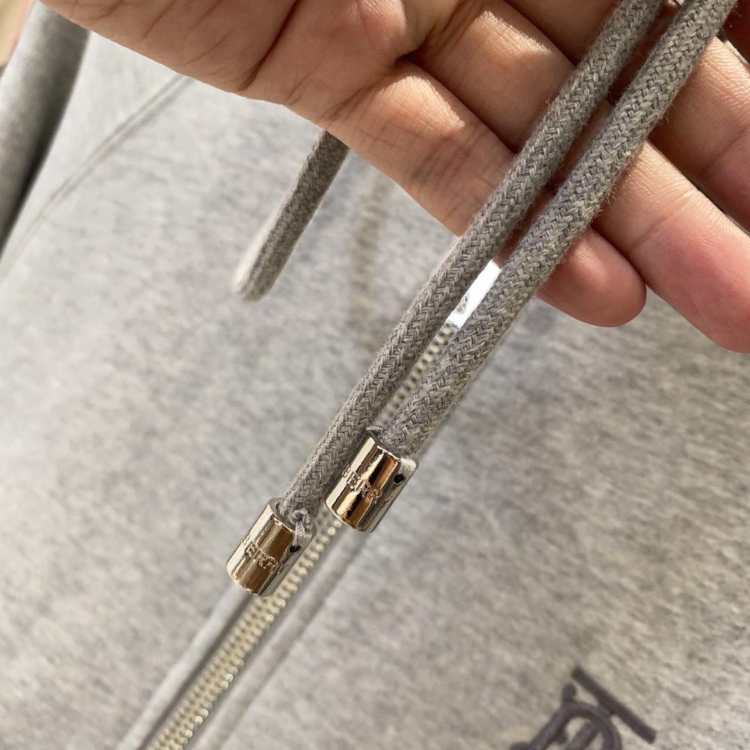 Худи Burberry Frontside Dark Gray Logo BT Checked "Gray" фото № 4