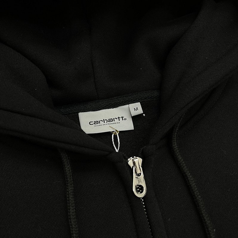 Худи Carhartt With Small Logo ZIP "Black" фото № 3