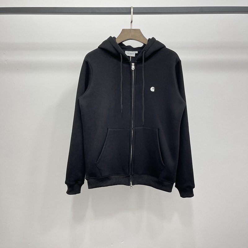 Худи Carhartt With Small Logo ZIP "Black" фото № 4