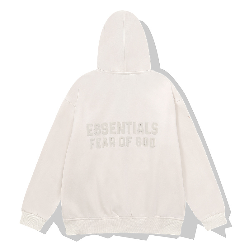 Худи Fear Of God ZIP Logos "White" фото № 2