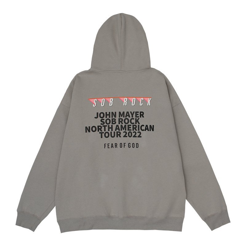 Худи Fear Of God Sob Rock "Gray/Brown" фото № 2
