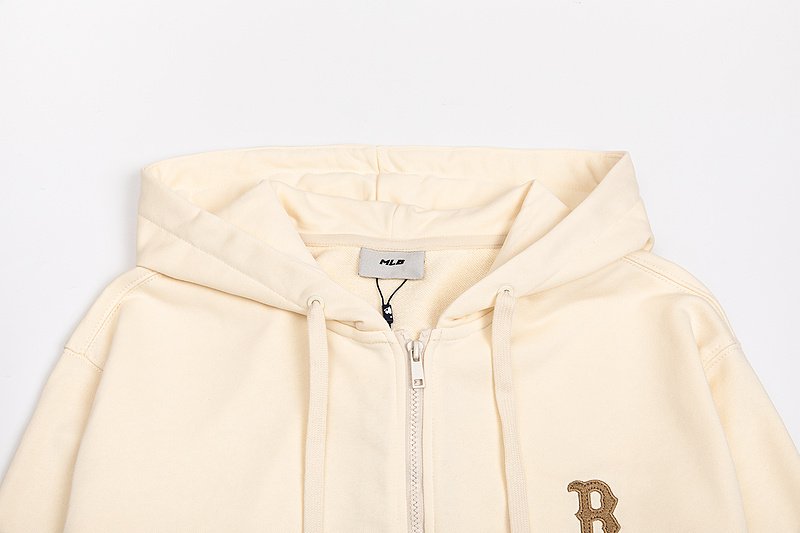 Худи MLB With Logo ZIP "Cream" фото № 6