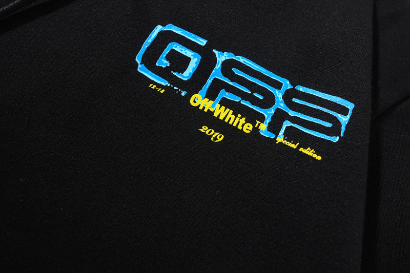 Худи Off White Logo And Inscription 2019 "Black" фото № 9