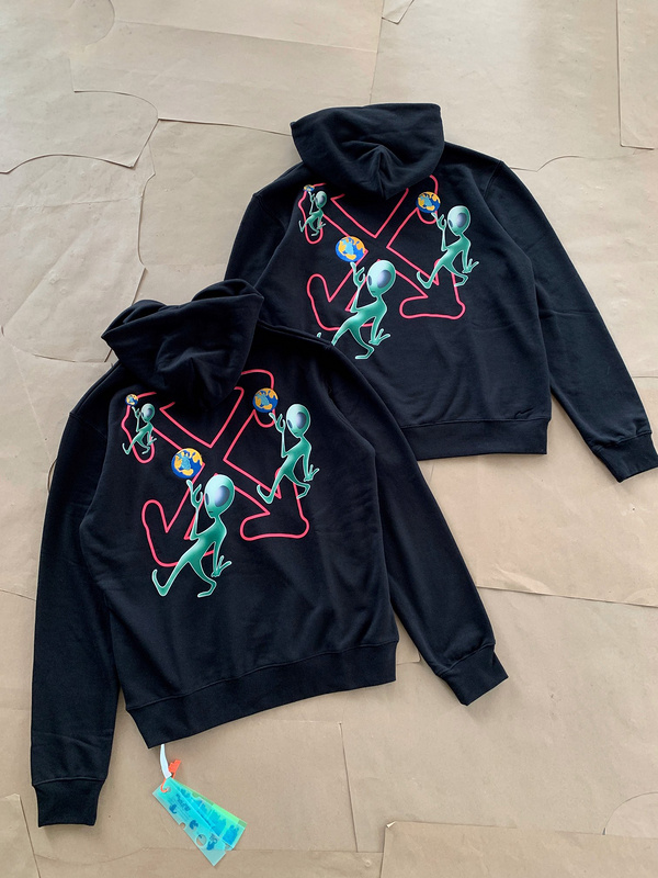 Худи Off White Alien "Black" фото № 7