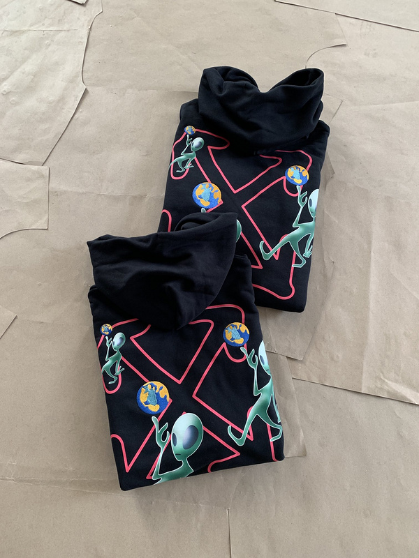 Худи Off White Alien "Black" фото № 8