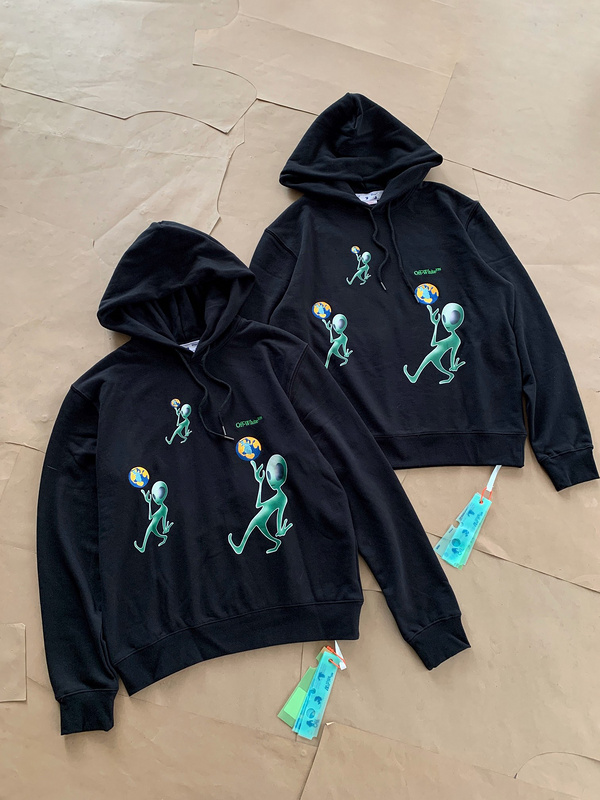 Худи Off White Alien "Black" фото № 5