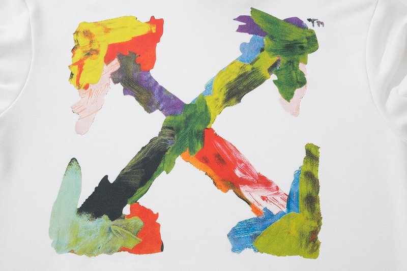 Худи Off White Street Style With Colored Logo "White" фото № 3