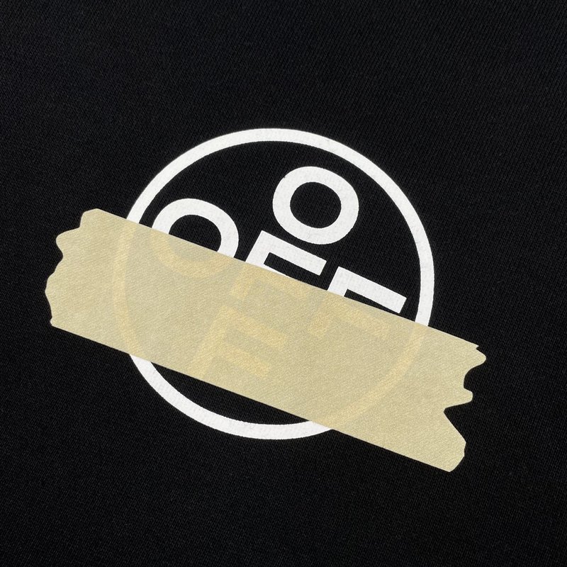 Худи Off White With Beige Logo "Black" фото № 5