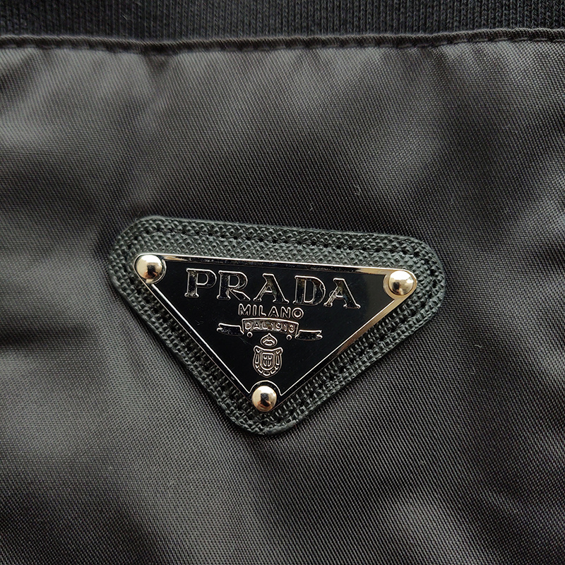 Худи Prada Leather Pocket With Logo "Black" фото № 8