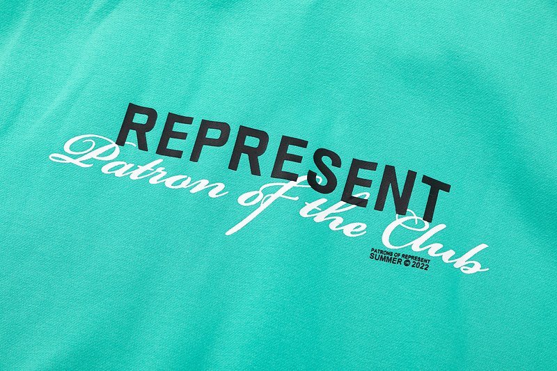 Худи Represent Patron Of The Club - Text "Turquoise" фото № 3