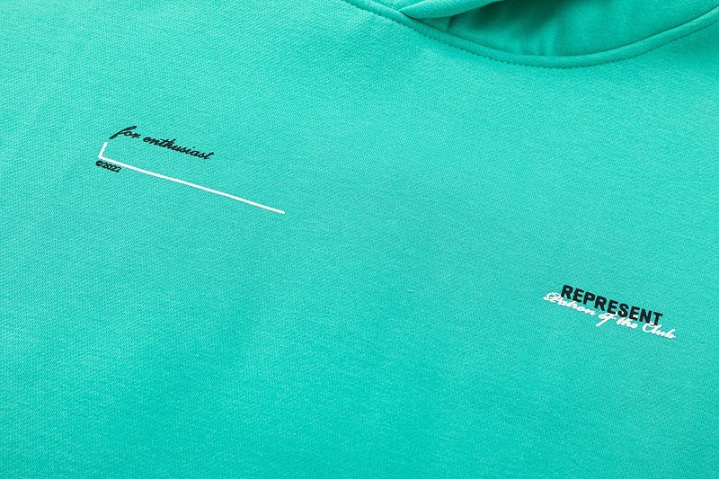 Худи Represent Patron Of The Club - Text "Turquoise" фото № 5