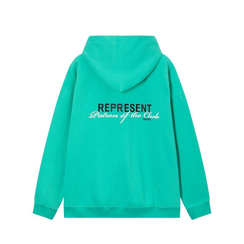 Худи Represent Patron Of The Club - Text "Turquoise" фото № 7