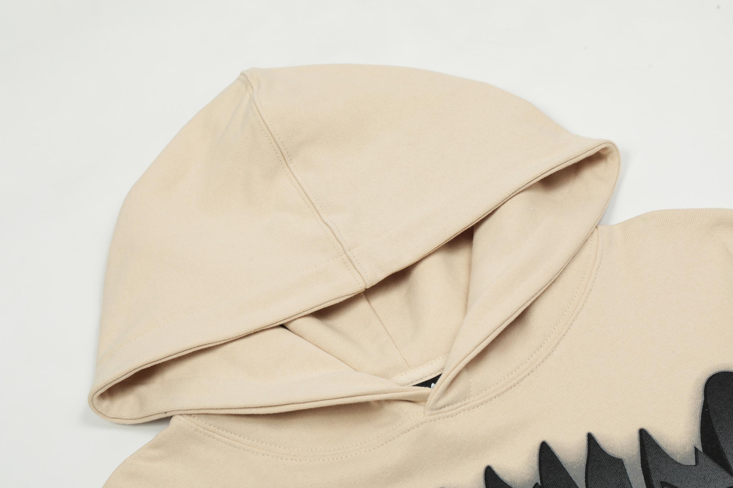 Худи Revenge Skull Back "Beige" фото № 2