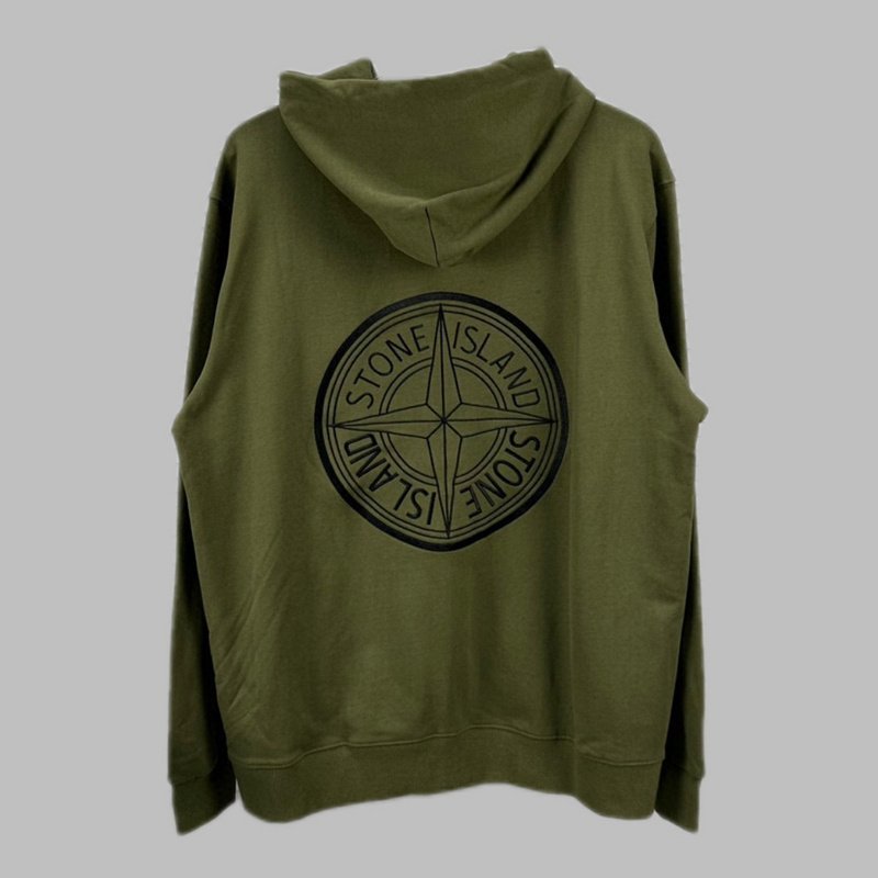 Худи Stone Island With Logo Brand - ZIP "Green" фото № 7