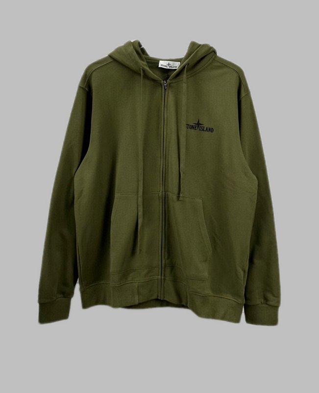 Худи Stone Island With Logo Brand - ZIP "Green" фото № 8