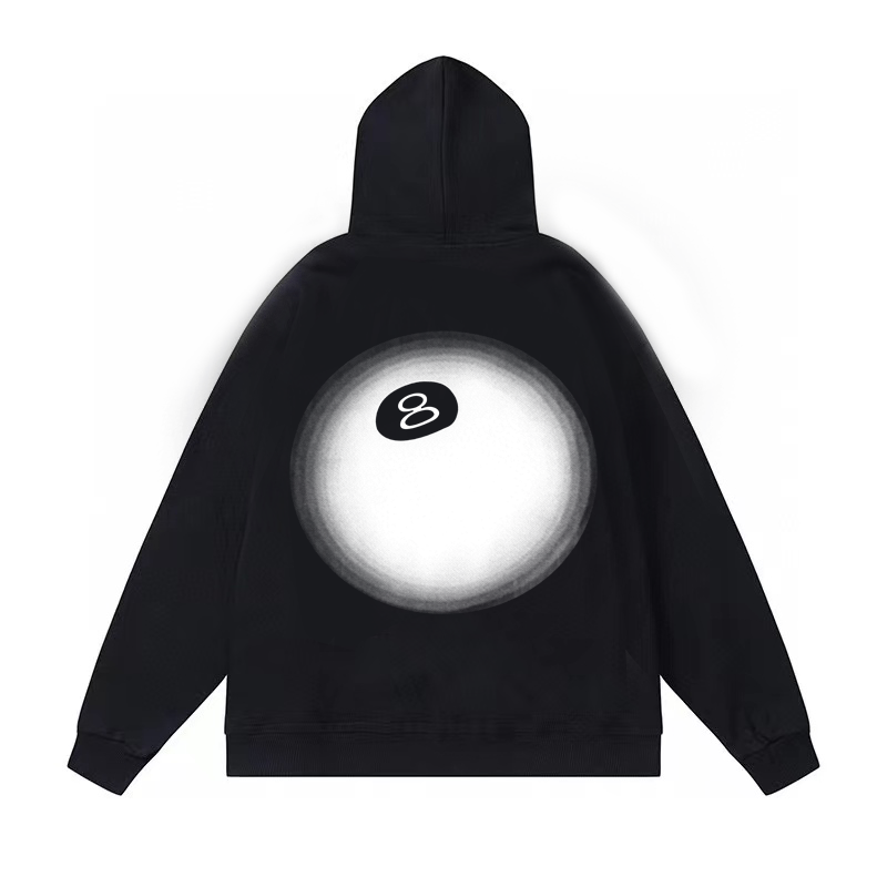 Худи Stussy Ball Number Eight "Black" фото № 2