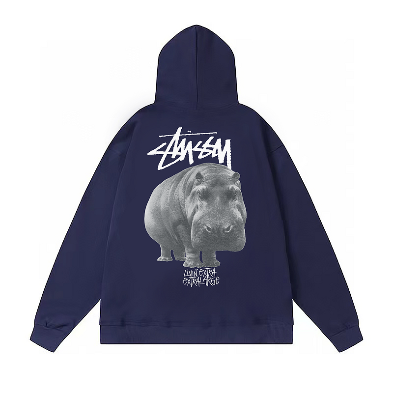 Худи Stussy Hippopotamus "Blue" фото № 2