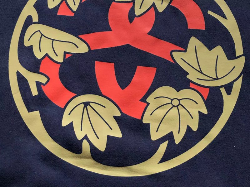 Худи Stussy Circle With Logo Letter And Leaves "Blue" фото № 3